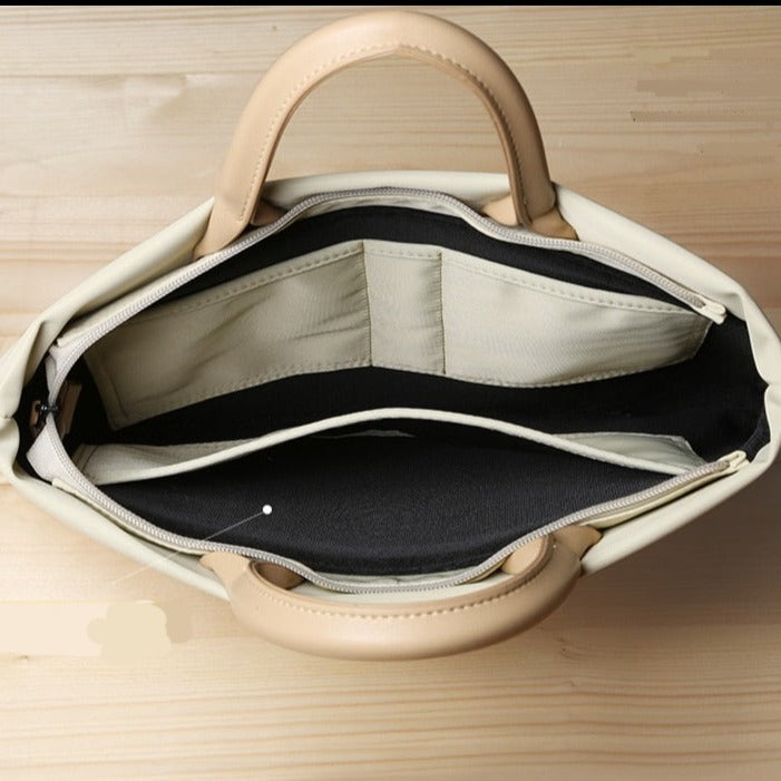 Sac Pour Ordinateur Beige Lecoinpochette