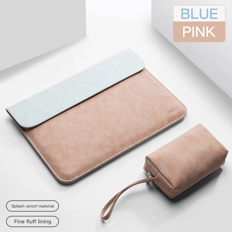 Pochette ordinateur 13 pouces patchwork en simili cuir