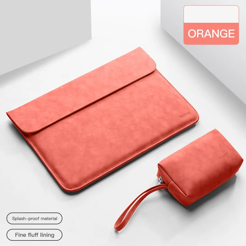 Pochette ordinateur 13 pouces patchwork en simili cuir