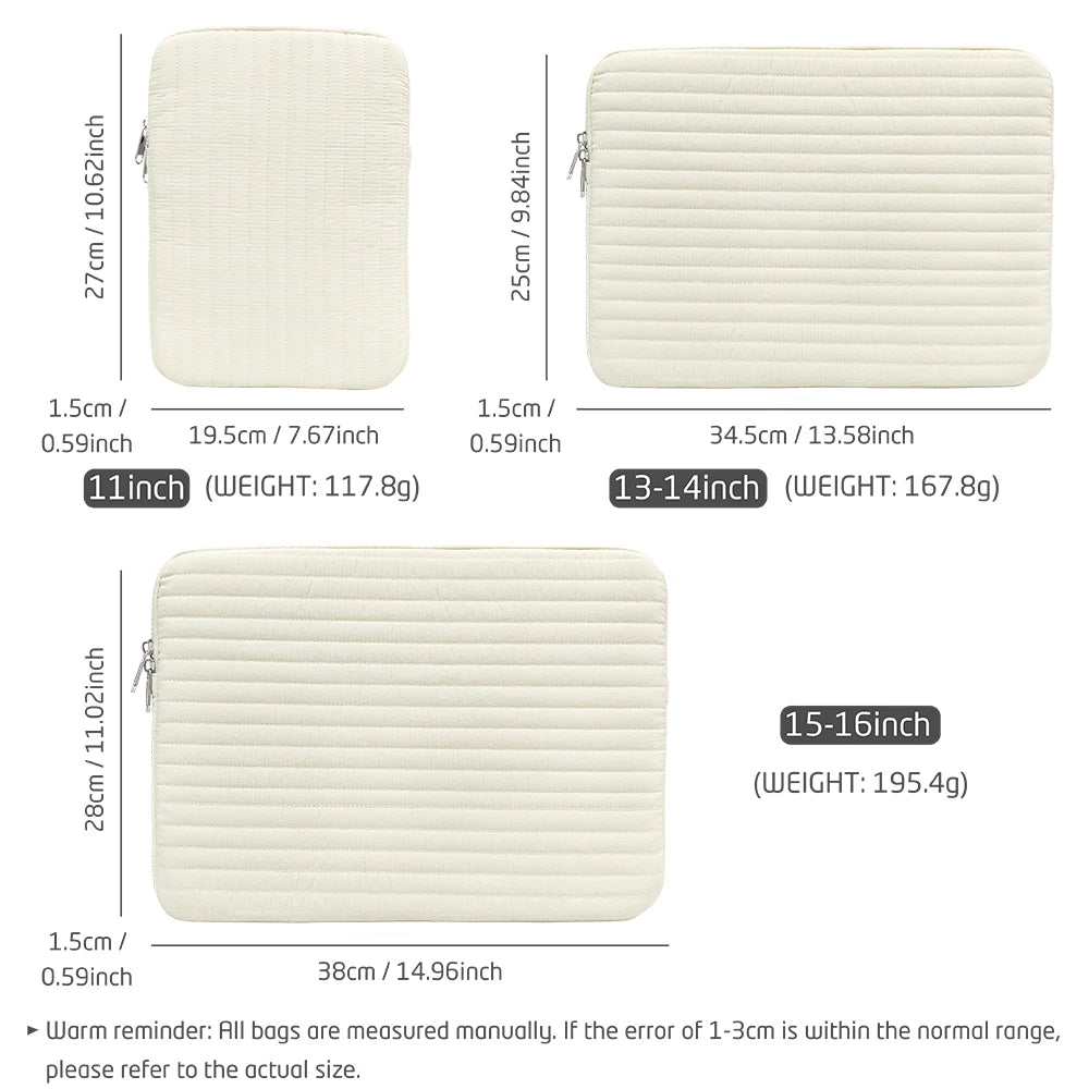 Pochette ordinateur 11 pouces avec fermeture zippée