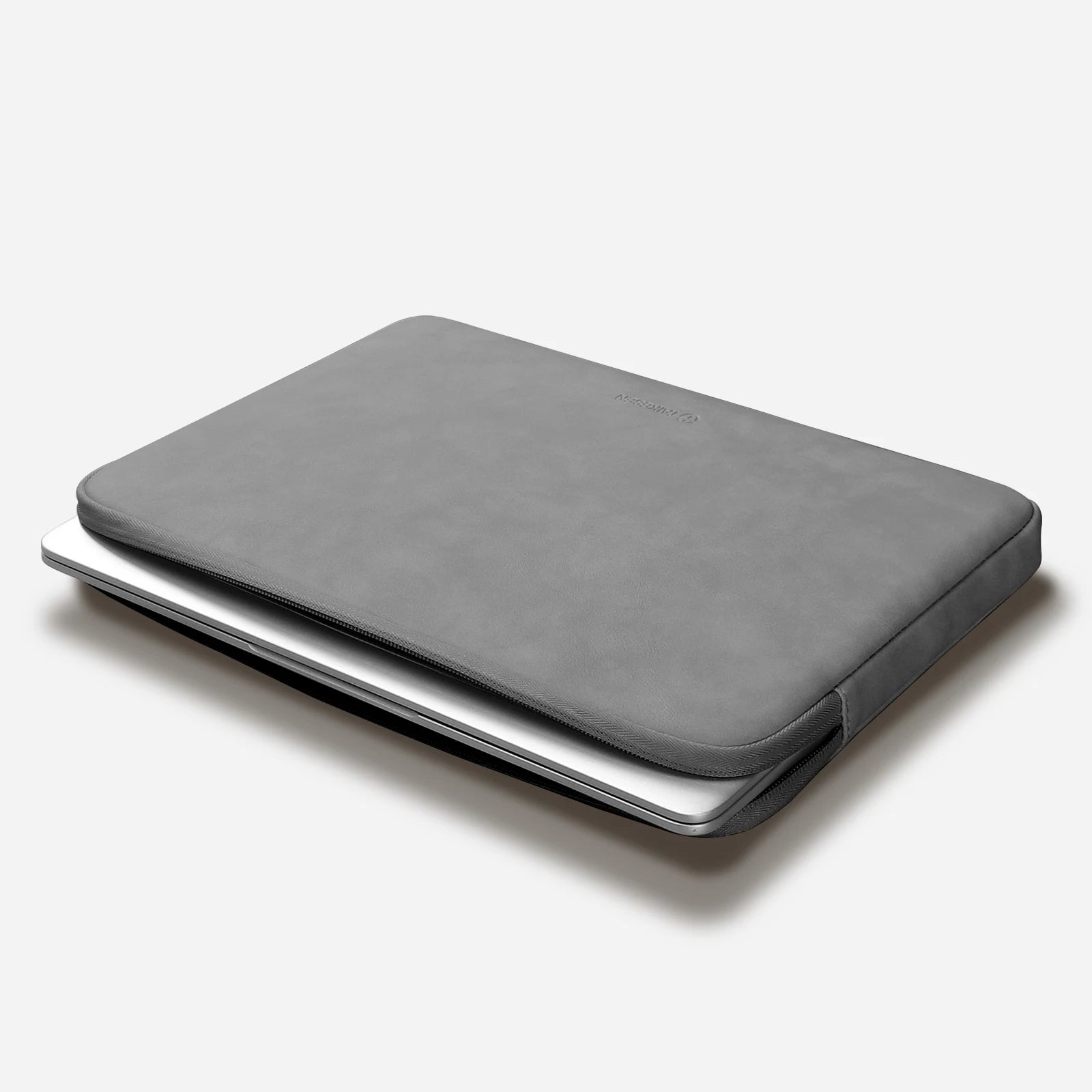 Pochette ordinateur 11 pouces en simili cuir zippée