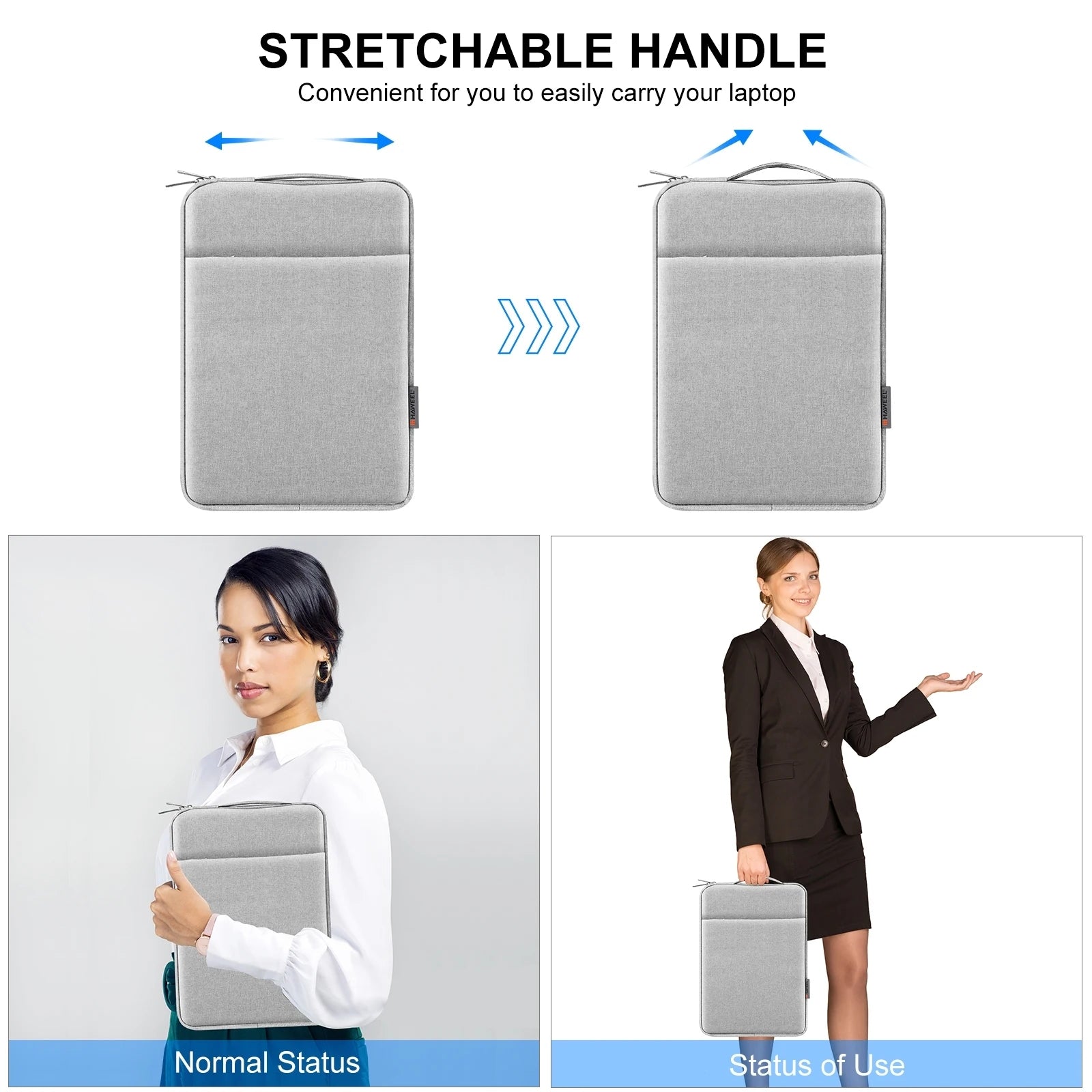 Pochette ordinateur 13 pouces avec poignée