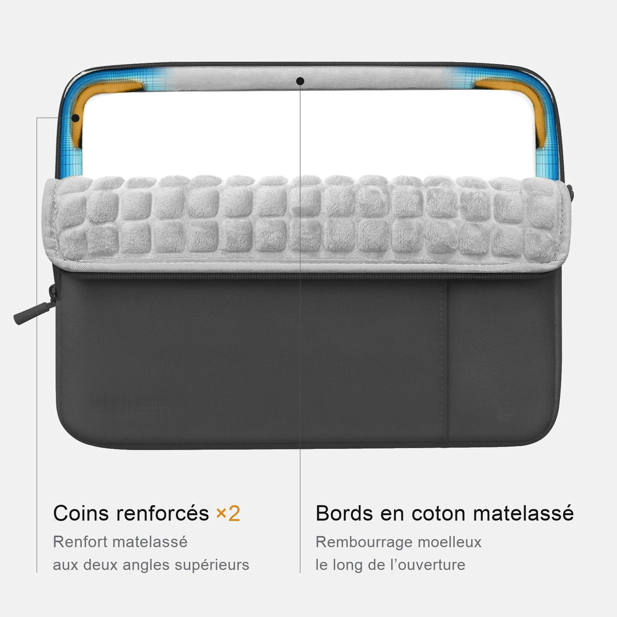 Pochette ordinateur 13 pouces en nylon léger