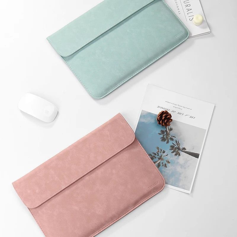 Pochette ordinateur 14 pouces en simili cuir