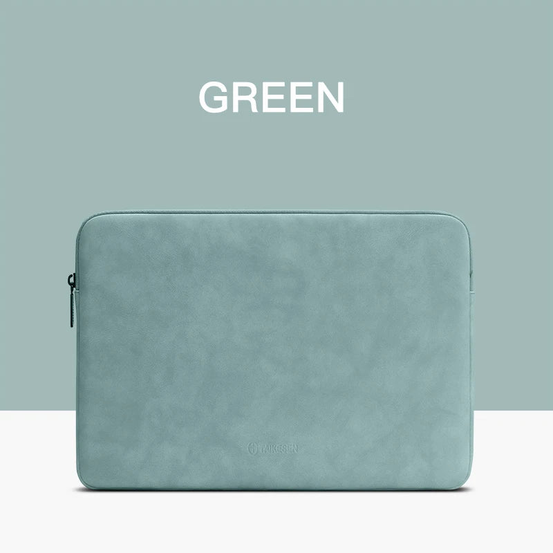 Pochette ordinateur 16 pouces en simili cuir zippée