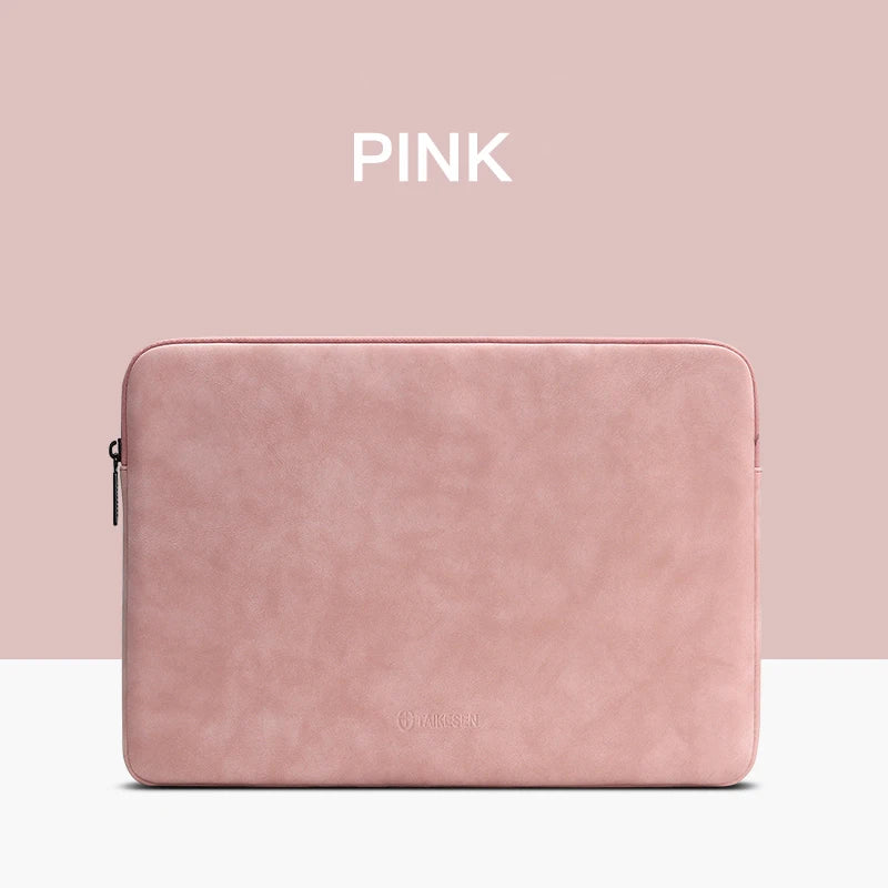 Pochette ordinateur 16 pouces en simili cuir zippée