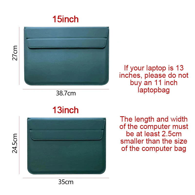 Pochette ordinateur cuir homme grainée