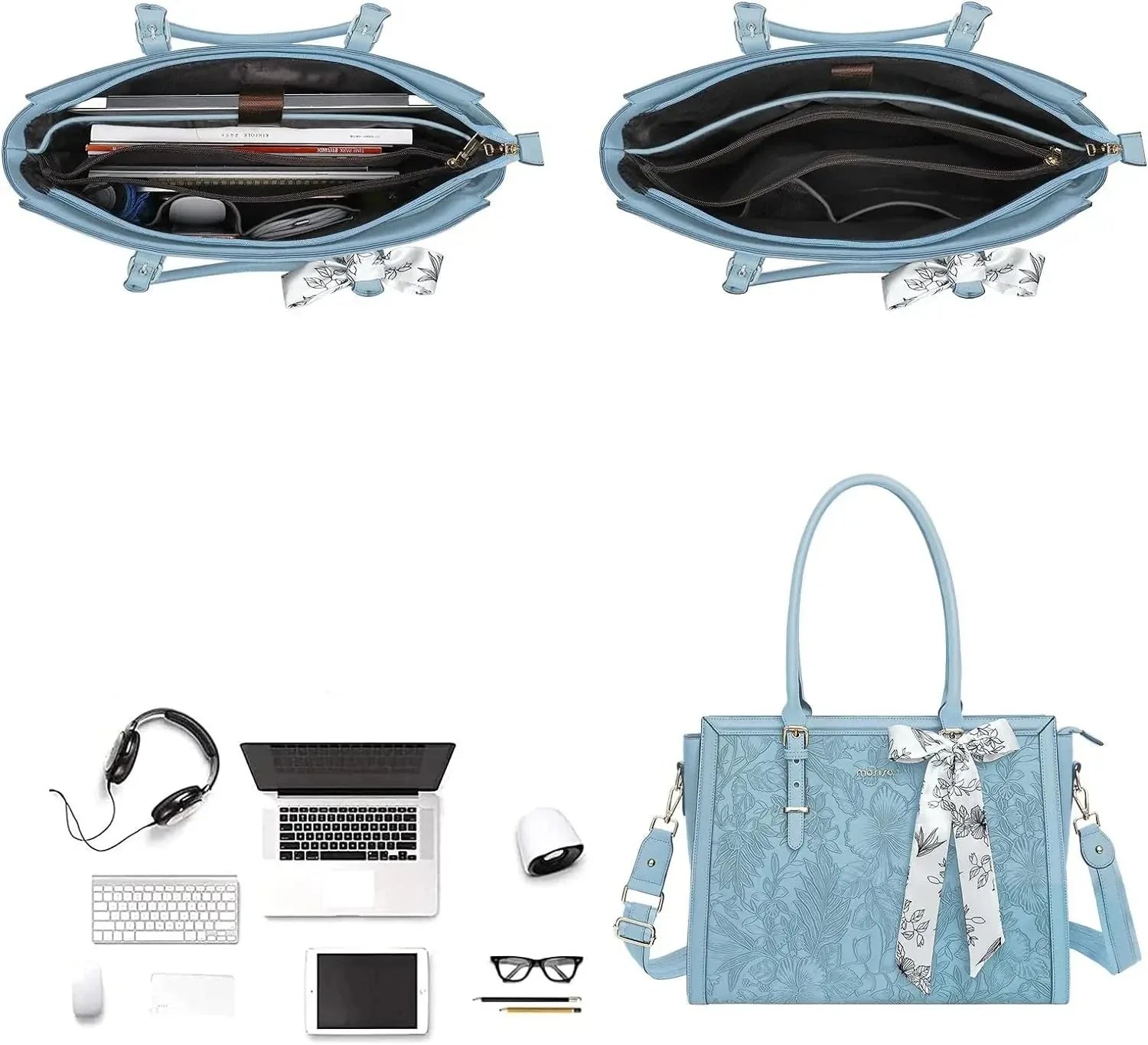 grand sac cabas pour les cours bleu