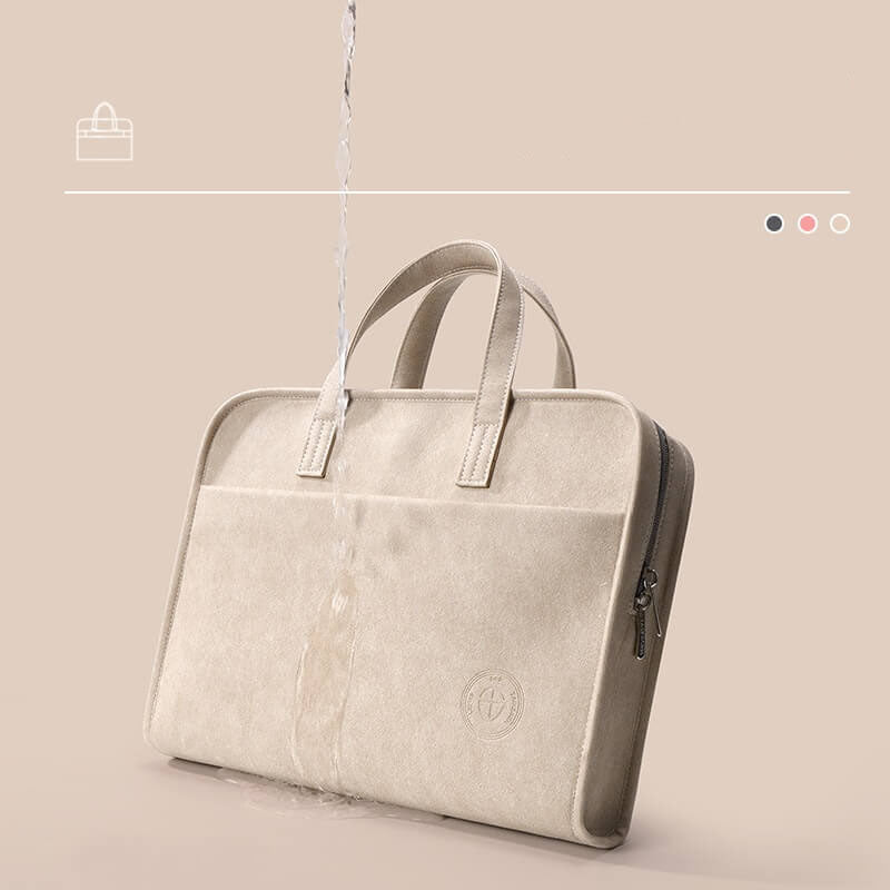 Sacoche Ordinateur Femme Beige