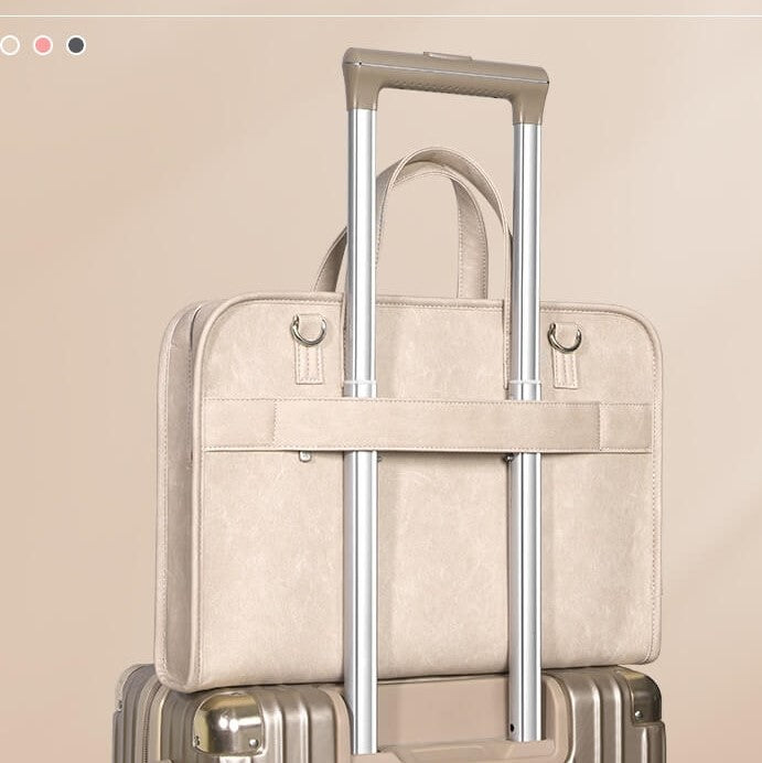 Sacoche Ordinateur Femme Beige Lecoinpochette