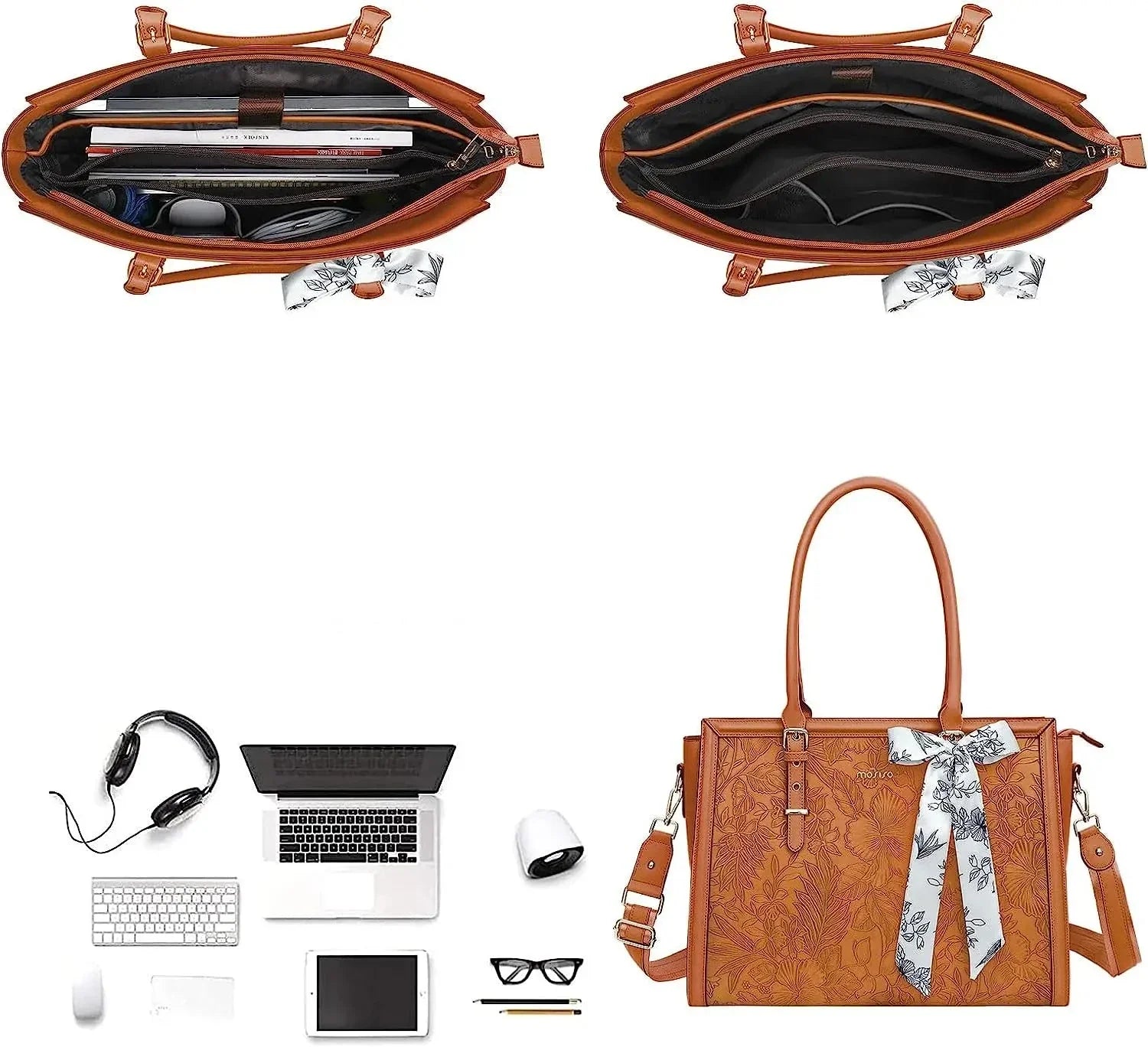 sac pour ordinateur portable femme cuir marron