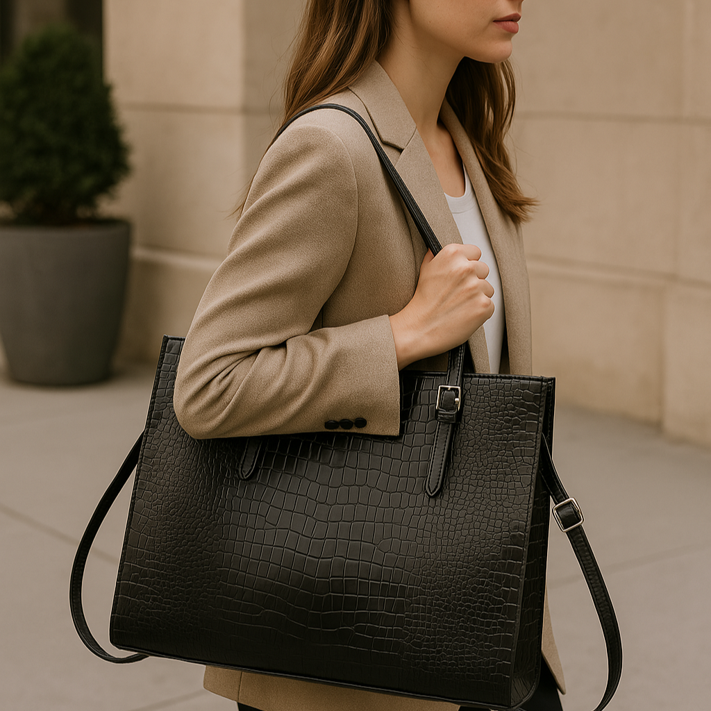 Sac Ordinateur Portable Noir pour Femme