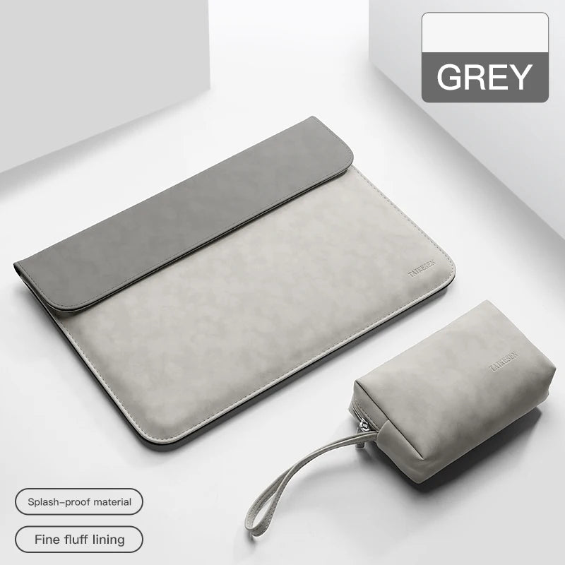 Pochette ordinateur 11 pouces patchwork en simili cuir