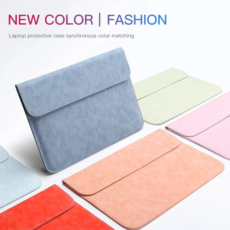Pochette ordinateur 13 pouces patchwork en simili cuir