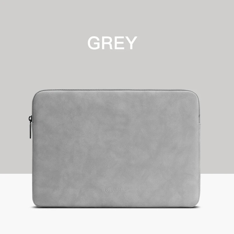 Pochette ordinateur 16 pouces en simili cuir zippée