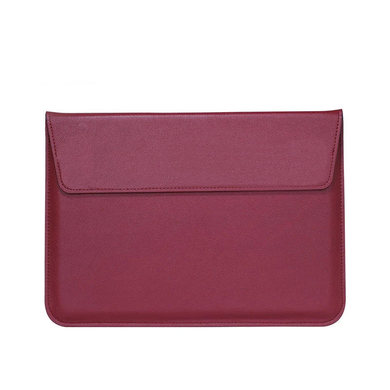 Pochette ordinateur cuir femme rose