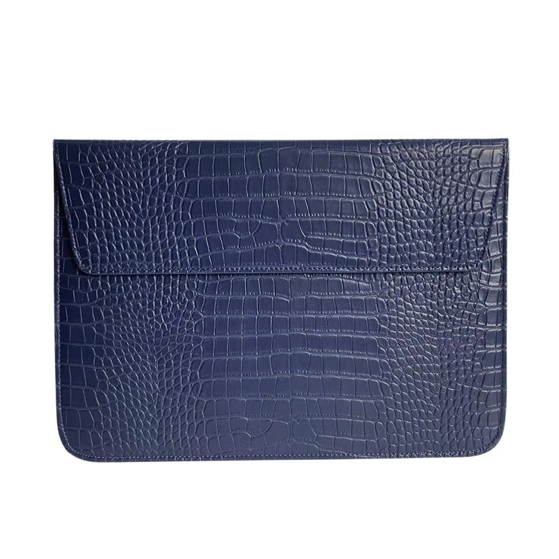 Pochette ordinateur cuir homme avec finition grainée