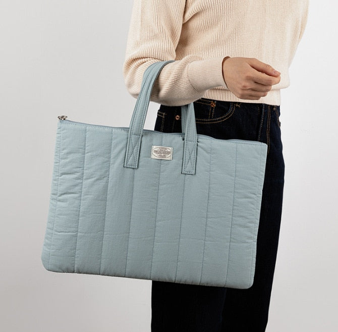 Sac à main ordi femme - bleu clair