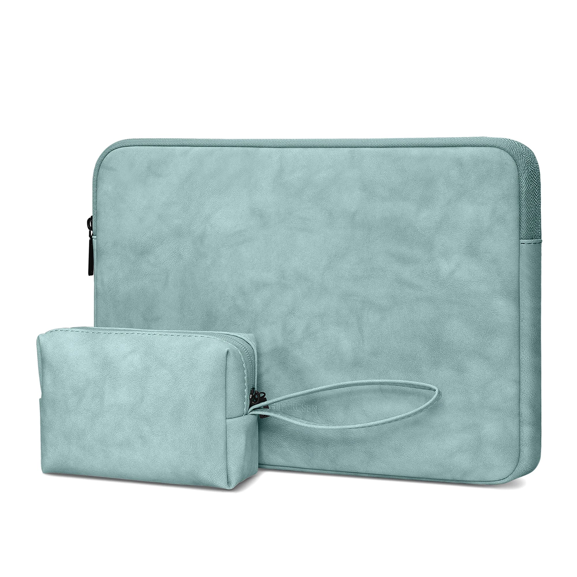 Pochette ordinateur 11 pouces en simili cuir zippée
