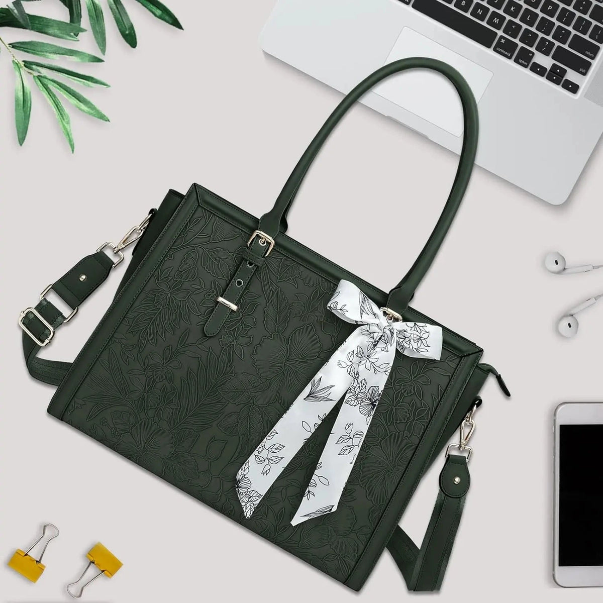 Grand Sac Ordinateur Noir pour Femme