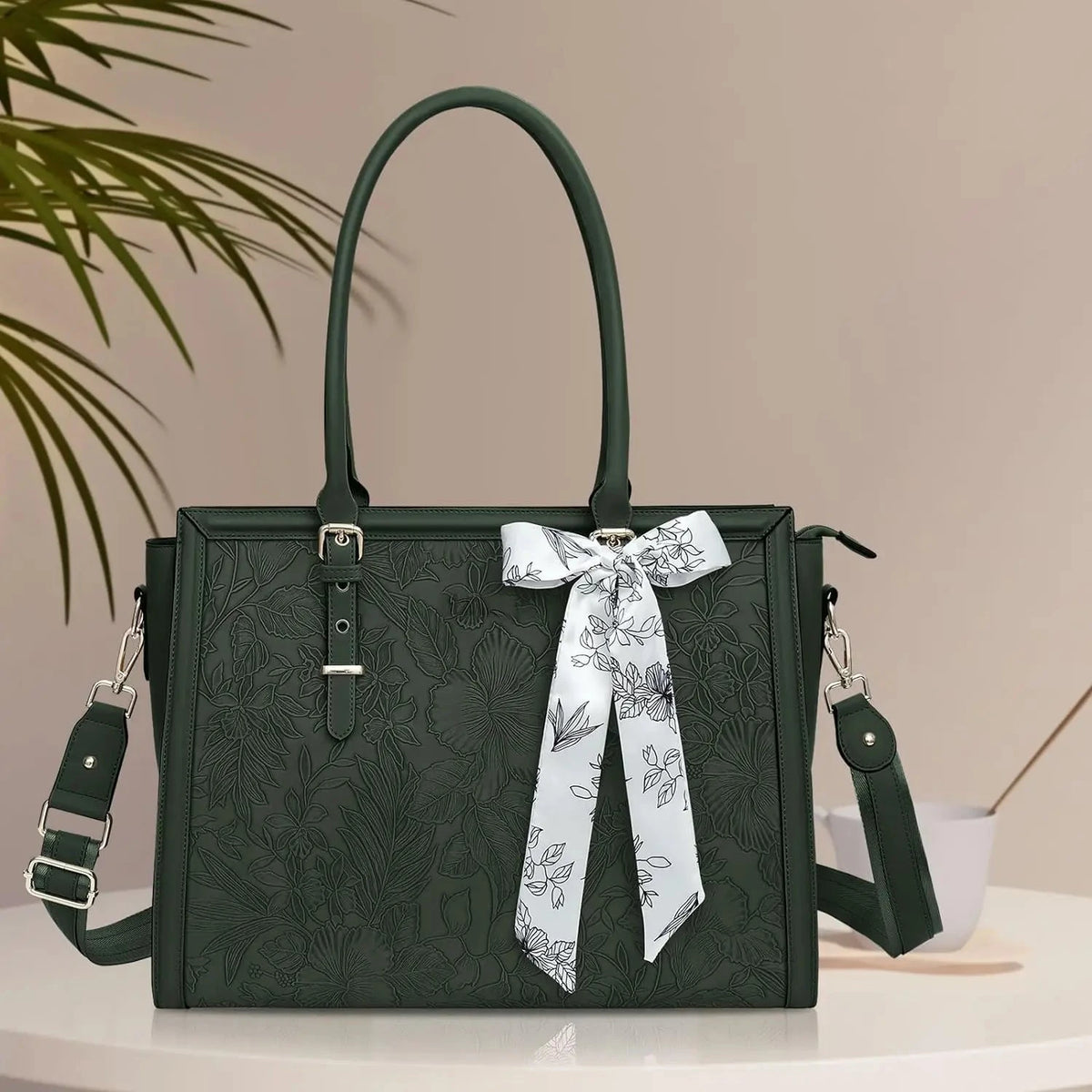 Grand Sac Ordinateur Noir pour Femme