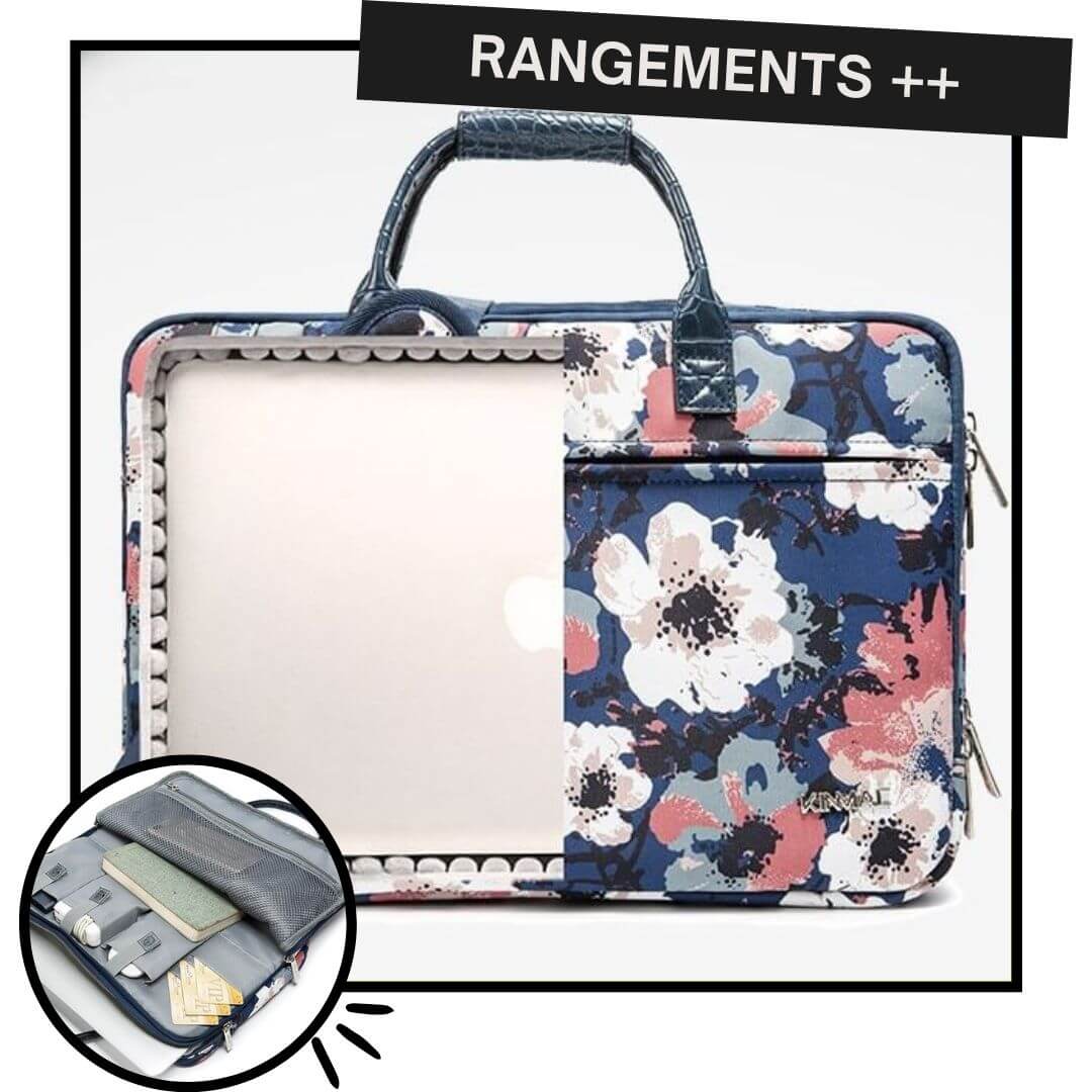 Sac Ordinateur Femme Florale